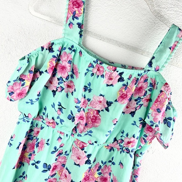 WONDER NATION |🌸👗Floral Print Off-Shoulder Ruffled Spring Dress GIRLS 14-16 - Picture 6 of 7
